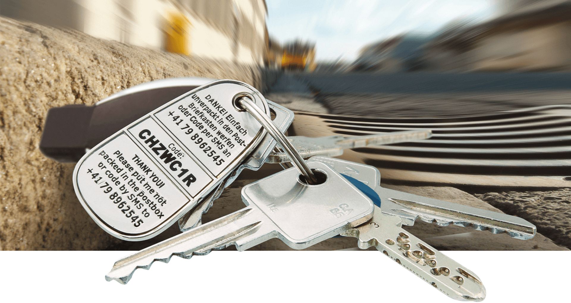Porte-clés pour 2 photos d'identité - Protection d'objets de valeur